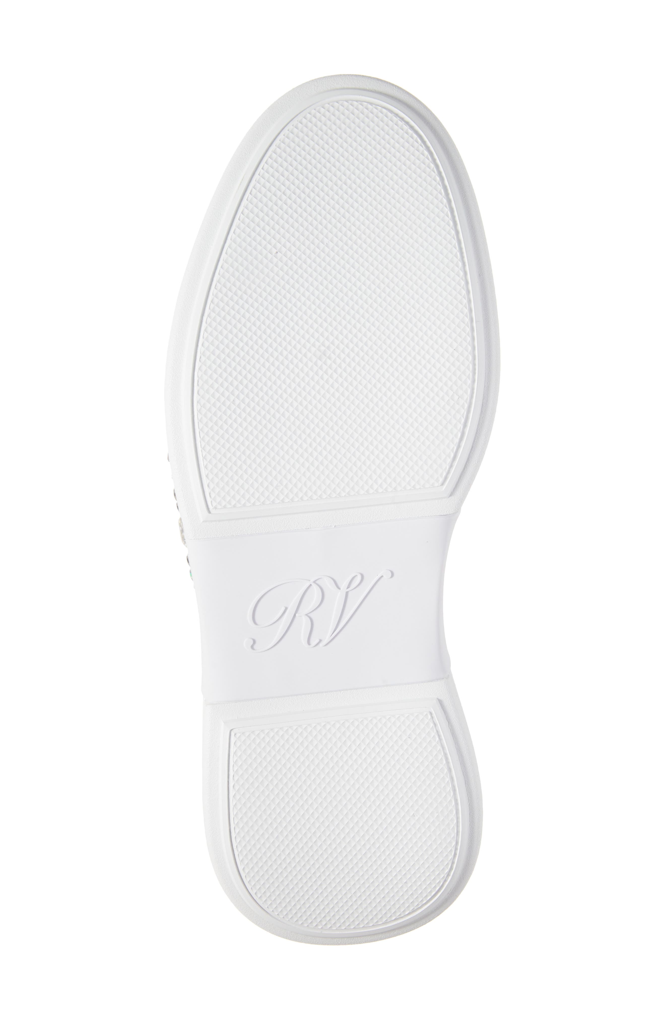 Roger Vivier Viv Skate Platform Sneaker, Alternate, color, Bianco