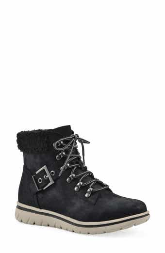 CLIFFS BY WHITE MOUNTAIN Hadrian Faux Shearling Cuff Hiker Bootie