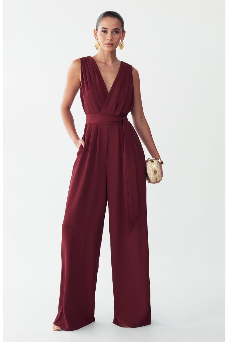 Alina Jumpsuit, Main, color, Wine