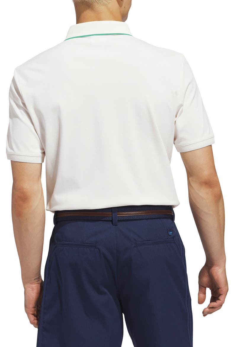 Solid Twistknit Cotton Blend Golf Polo, Alternate, color, CHALK WHITE/ COURT GREEN