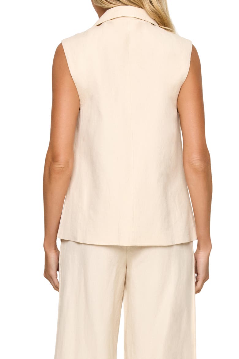 San Marco Cover-Up Vest, Alternate, color, FLAX