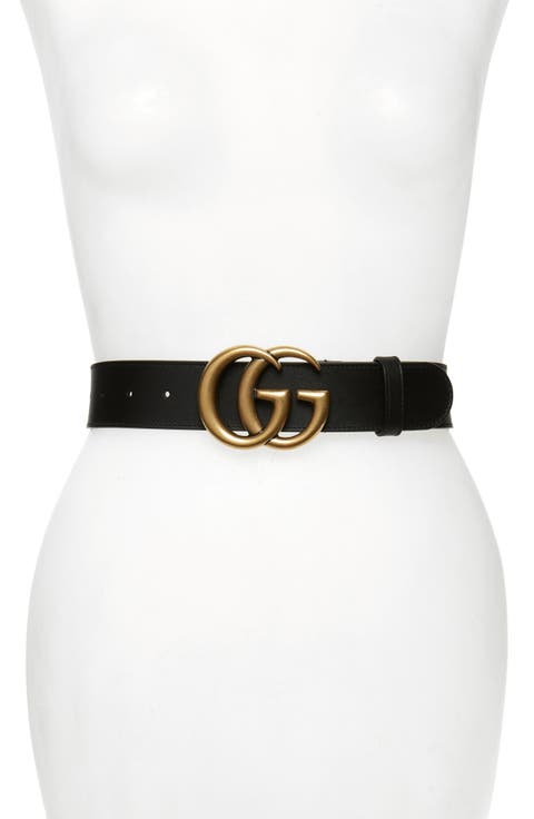 GG Logo Leather Belt