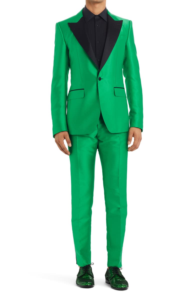 Dolce&Gabbana Mikado Notch Lapel Tuxedo, Main, color, 