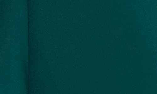 Nina Leonard Ruffle One-shoulder Scuba Sheath Dress In Emerald