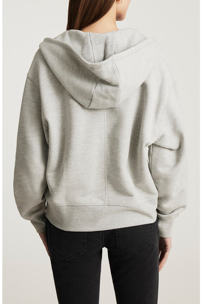 Oversize Zip Hoodie, Alternate, color, GREY MELANGE