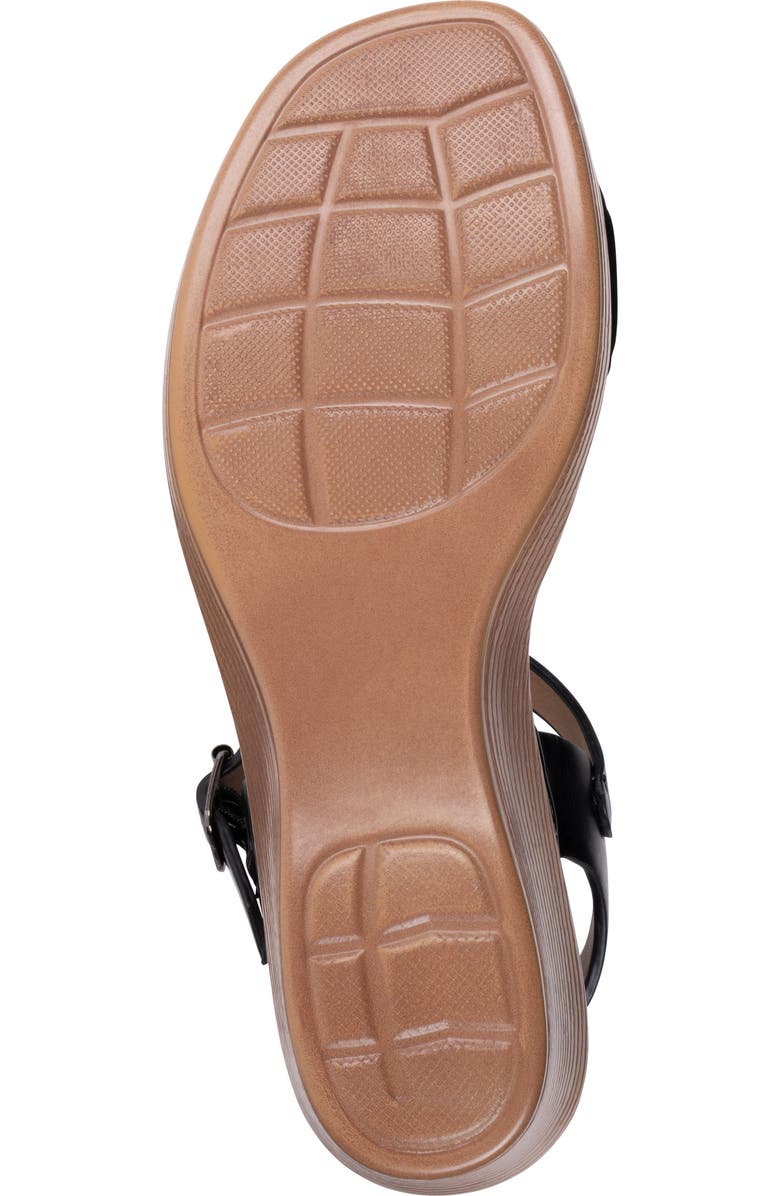 GOOD CHOICE NEW YORK Nava Wedge Sandal, Alternate, color, Black