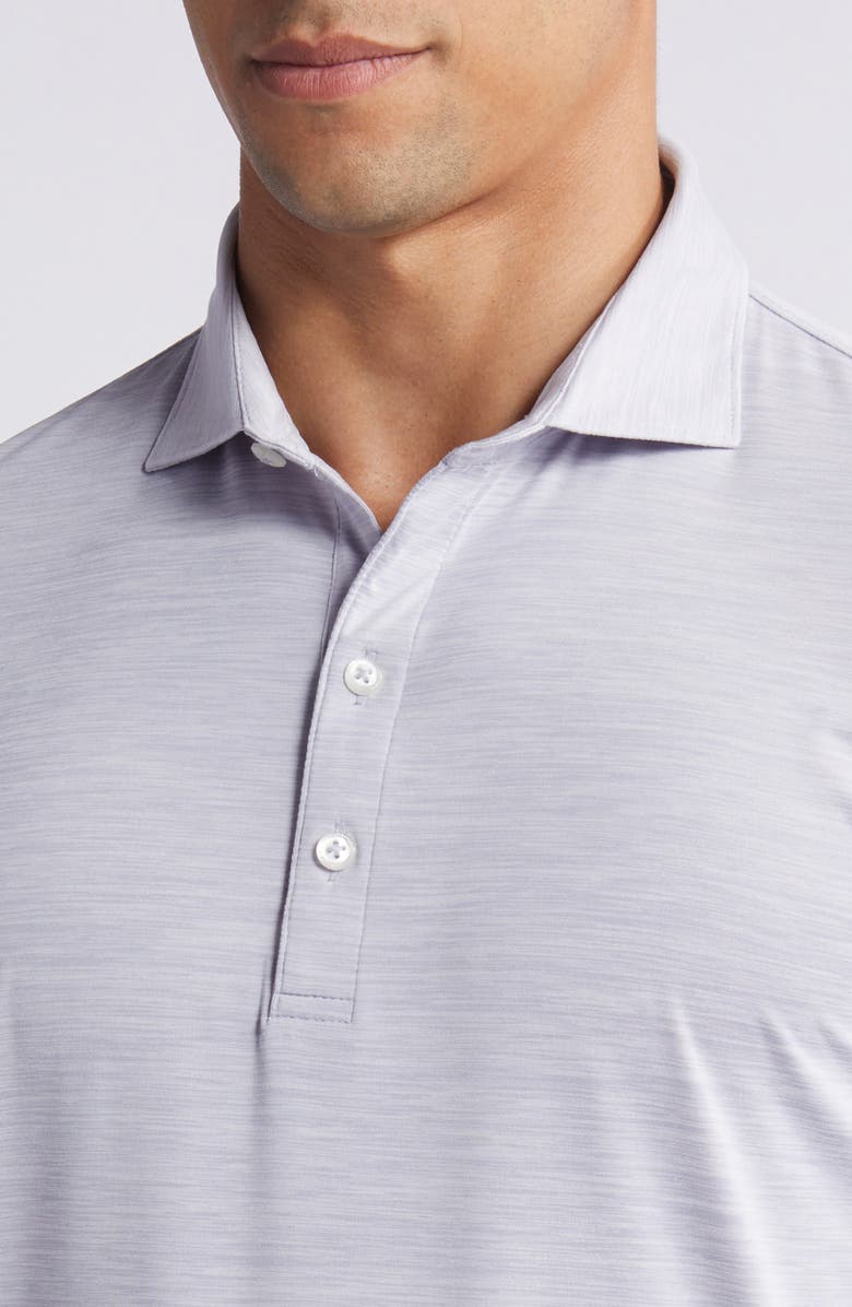 johnnie-O Swing Long Sleeve Performance Polo, Alternate, color, Light Gray