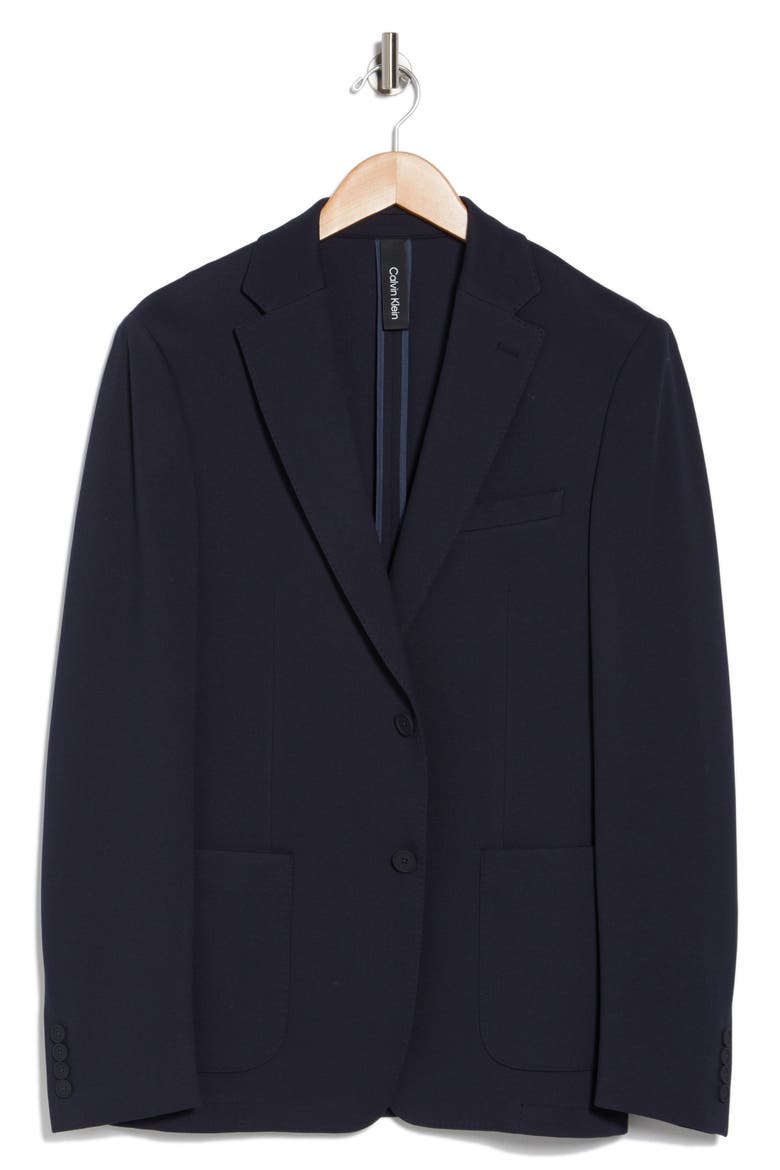 Navy Solid Notch Lapel Sport Coat, Alternate, color, NAVY