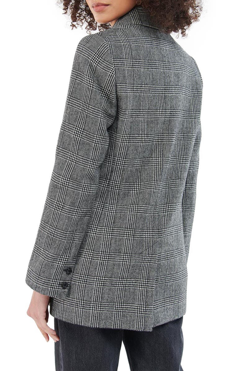 Barbour Nyla Wool Blend Check Blazer, Alternate, color,