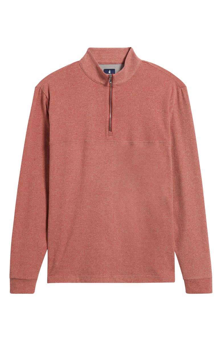 johnnie-O Mikey Quarter Zip Pullover, Alternate, color, Brick