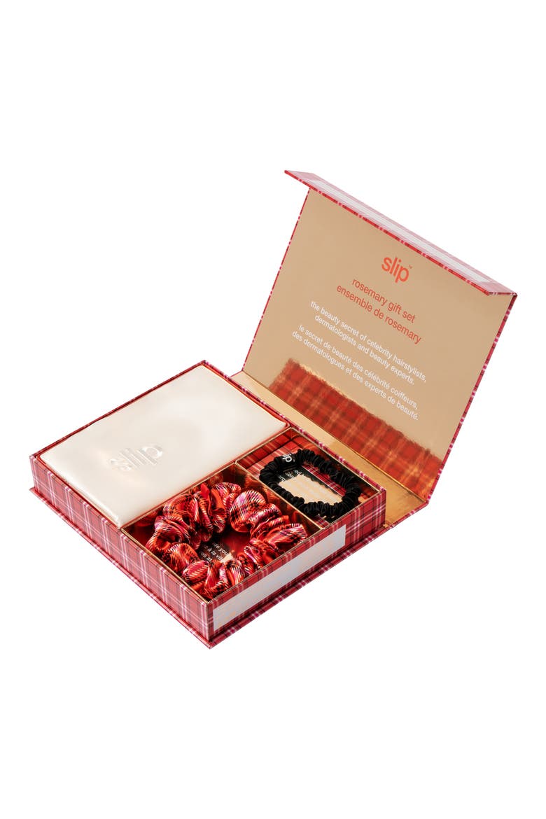 Pure Silk Queen Pillowcase & Scrunchie Set (Limited Edition) $109 Value, Alternate, color, ROSEMARY