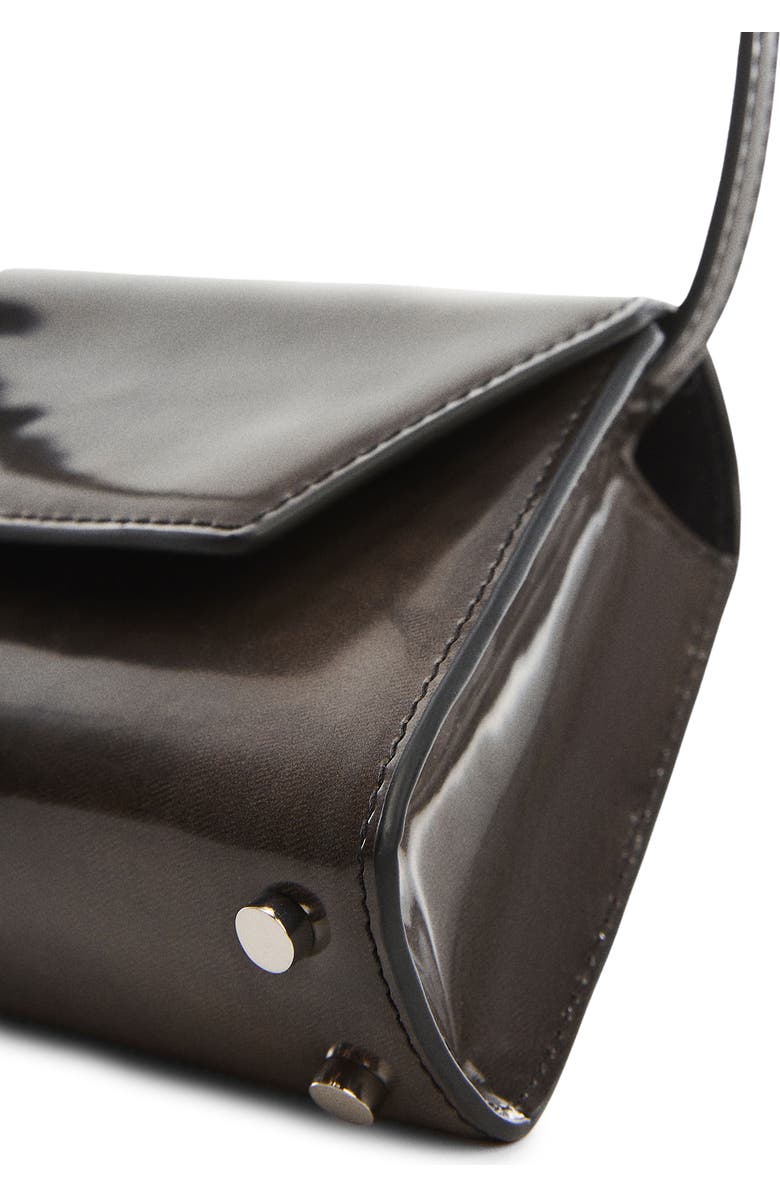 MANGO Patent Leather Bag, Alternate, color,