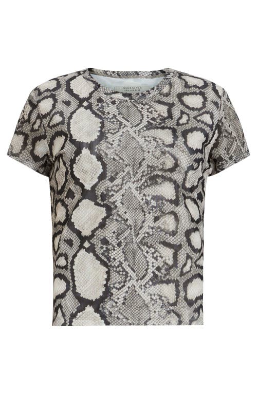 ALLSAINTS ALLSAINTS ELLIE SNAKESKIN PRINT T-SHIRT 