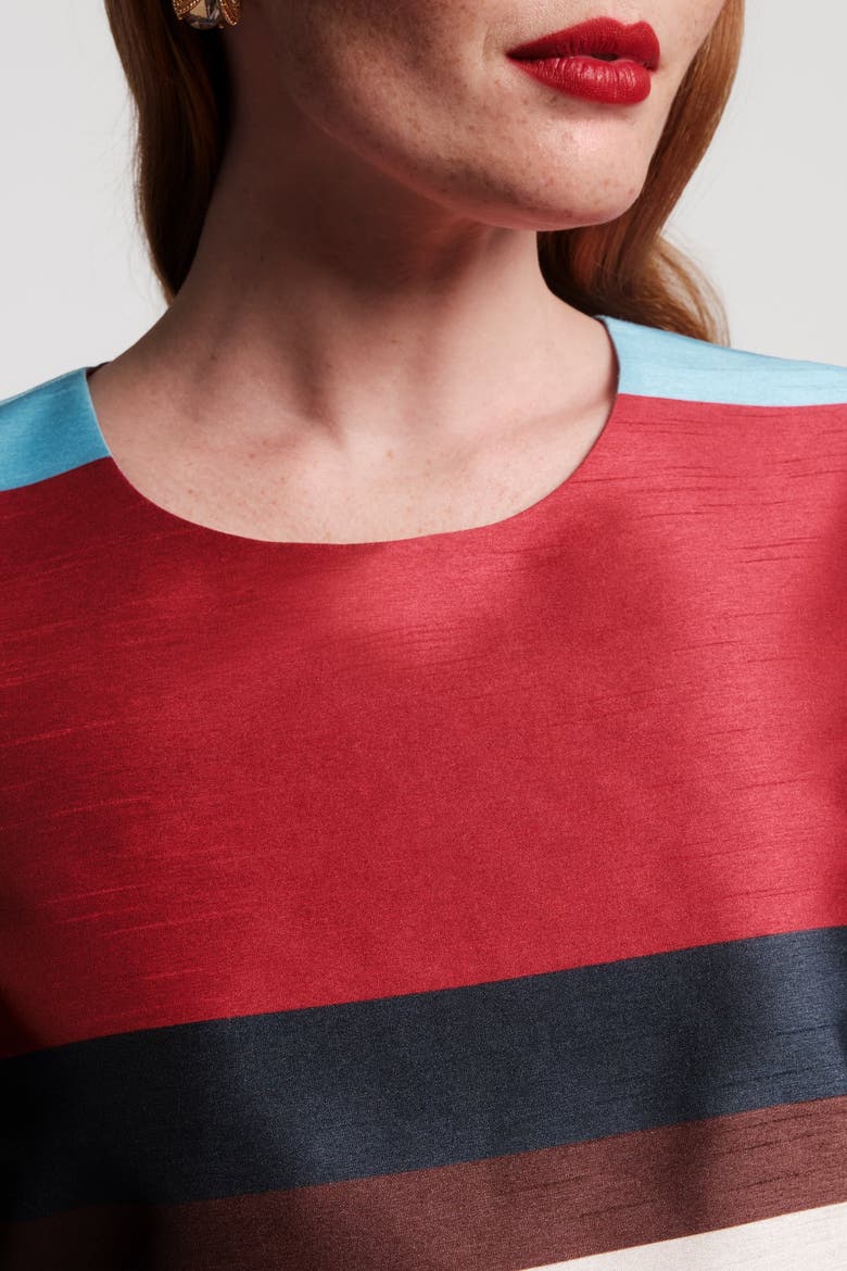 Sylvie Shift Dress, Alternate, color, Red/Blue/Multi