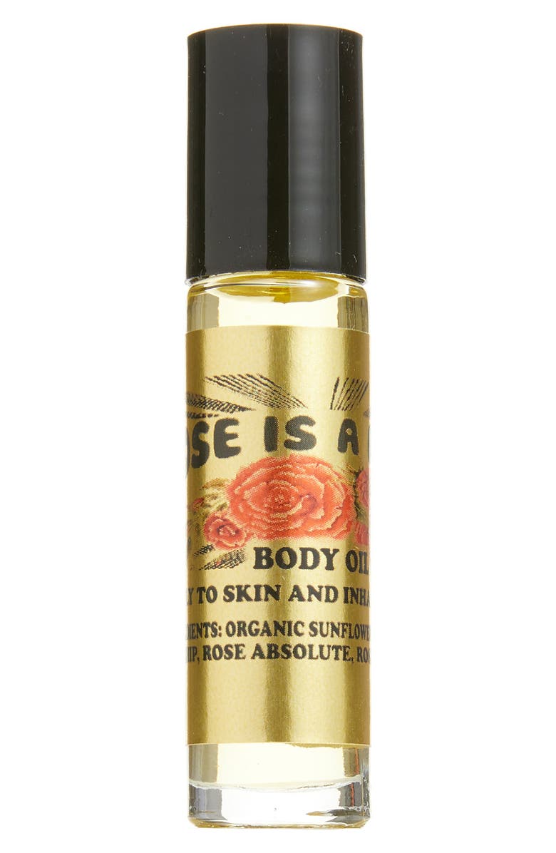 WILD YONDER BOTANICALS Rose is a Rose Body Oil Roll-On, Main, color,