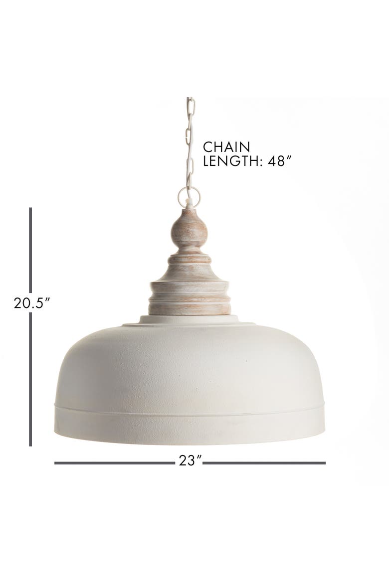 Claudette Pendant, Alternate, color, White