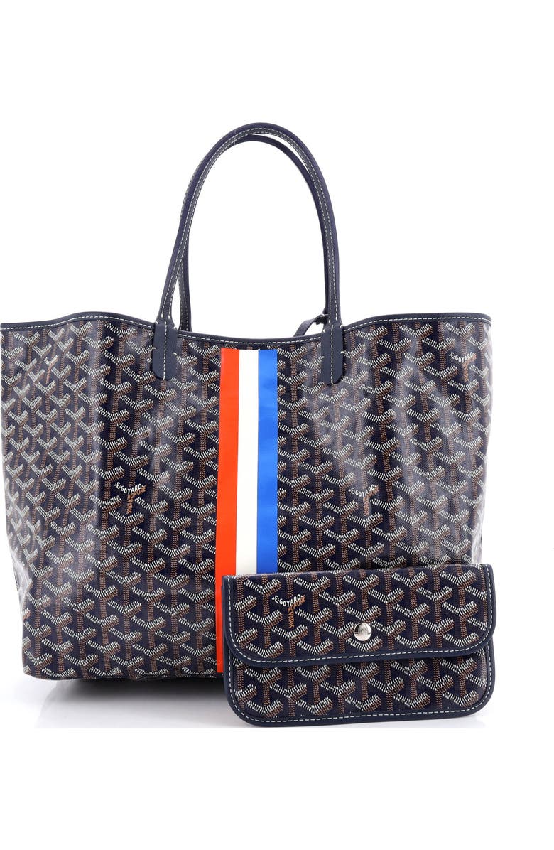 Pre-Owned Goyard Saint Louis Tote Coated Canvas PM, Alternate, color, Blue