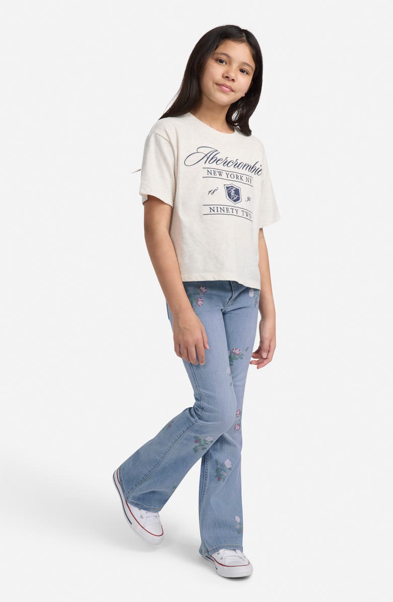 abercrombie kids Kids' High Waist Flare Leg Jeans, Alternate, color, Not A Ditsy