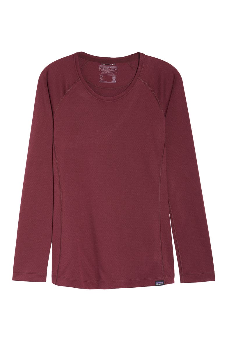 Capilene® Midweight Crewneck Top, Alternate, color, CHICORY RED -LT CHICORY RED