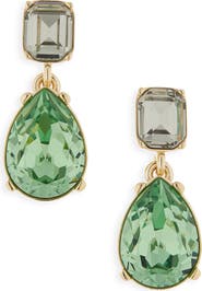 Oscar de la Renta Crystal Drop Earrings