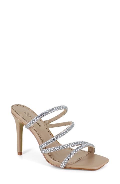 Rhinestone Strap Stiletto Sandal (Women)