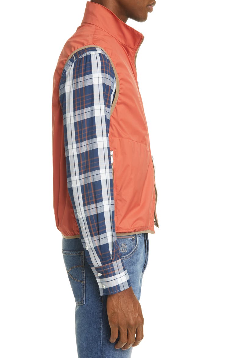 Reversible Vest, Alternate, color, ORANGE