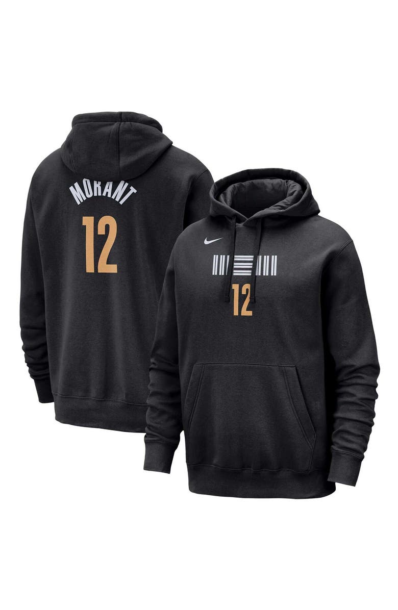 Nike Men's Nike Ja Morant Black Memphis Grizzlies 2023/24 City Edition Name & Number Pullover Hoodie, Main, color, 