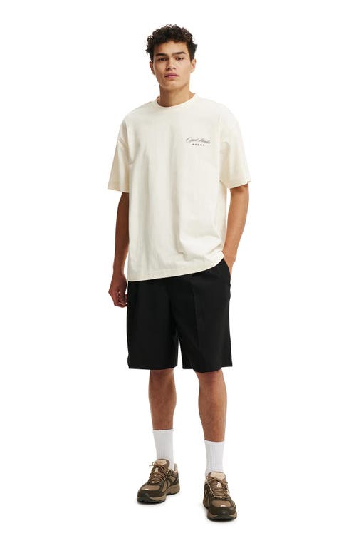 COTTON ON BOX FIT TEXT T-SHIRT 