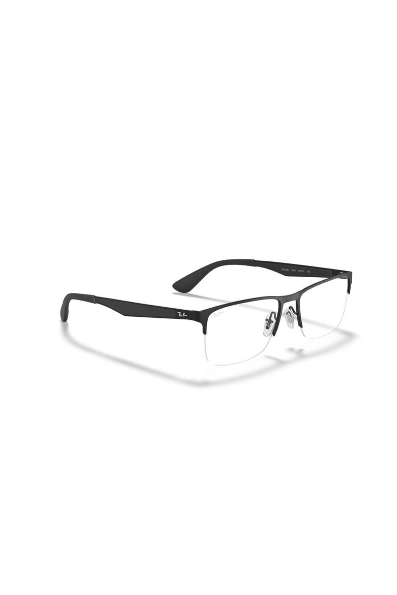 58mm Rectangle optical glasses, Alternate, color, Black