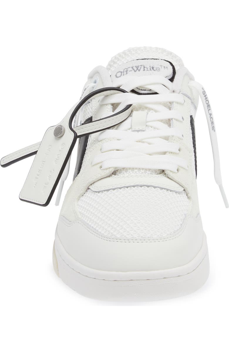 Off-White Slim Out of Office Low Top Sneaker, Alternate, color, White - Black