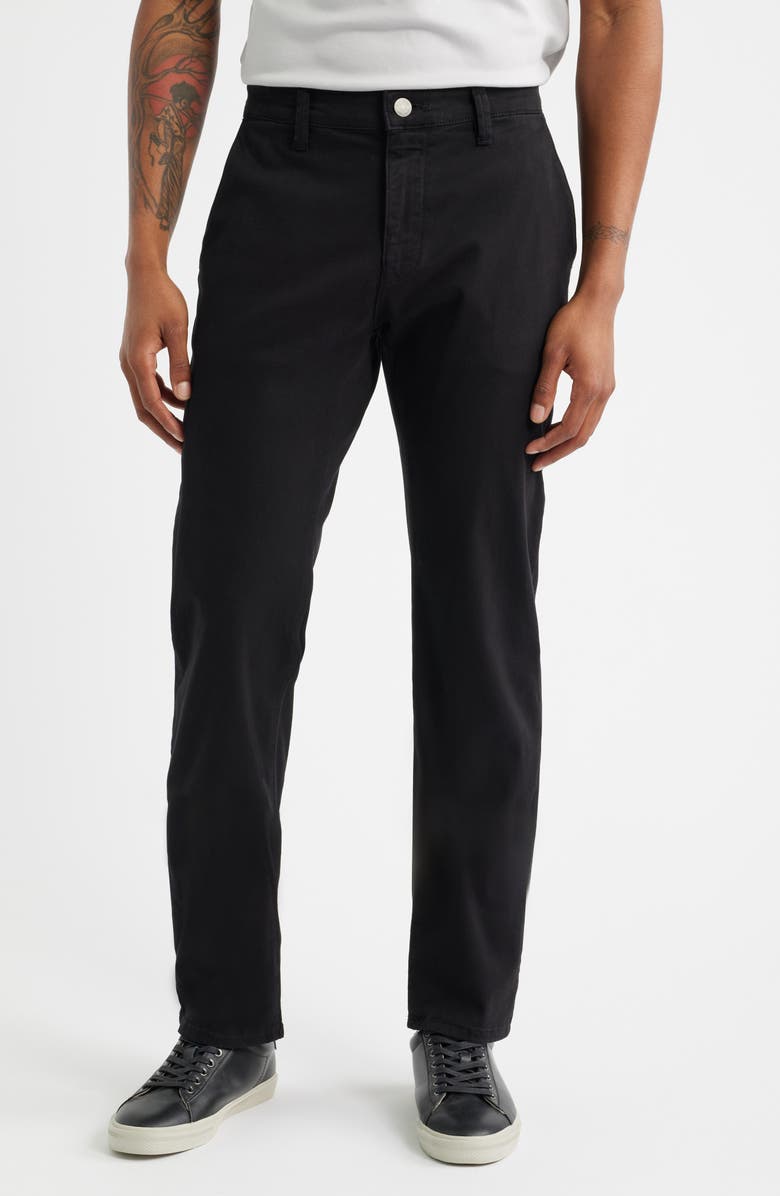 Mavi Jeans Milton Slim Straight Leg Chinos, Main, color, Black Casual Twill
