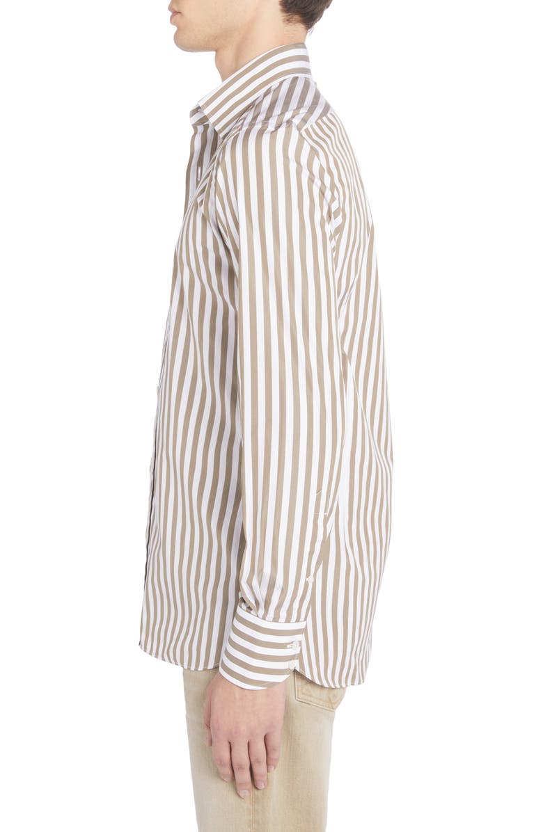 TOM FORD Slim Fit Stripe Button-Up Shirt, Alternate, color,