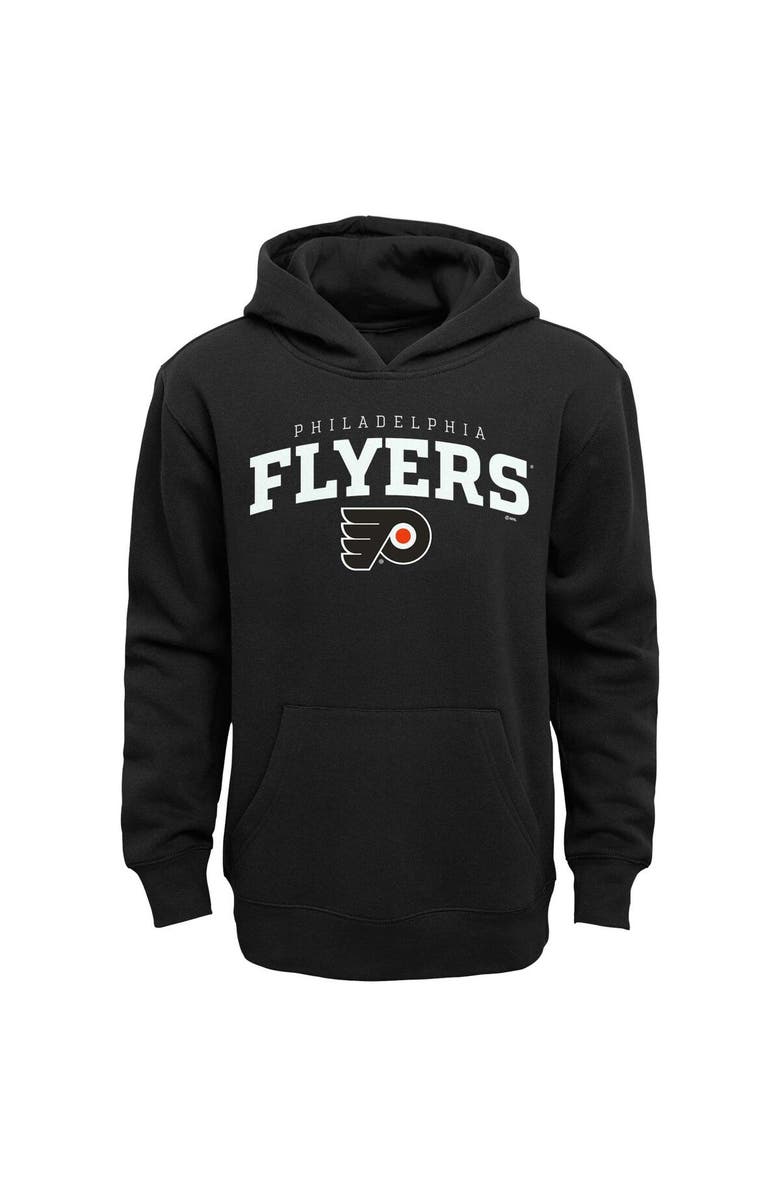 Outerstuff Youth Black Philadelphia Flyers Team Lock Up Pullover Hoodie, Main, color,