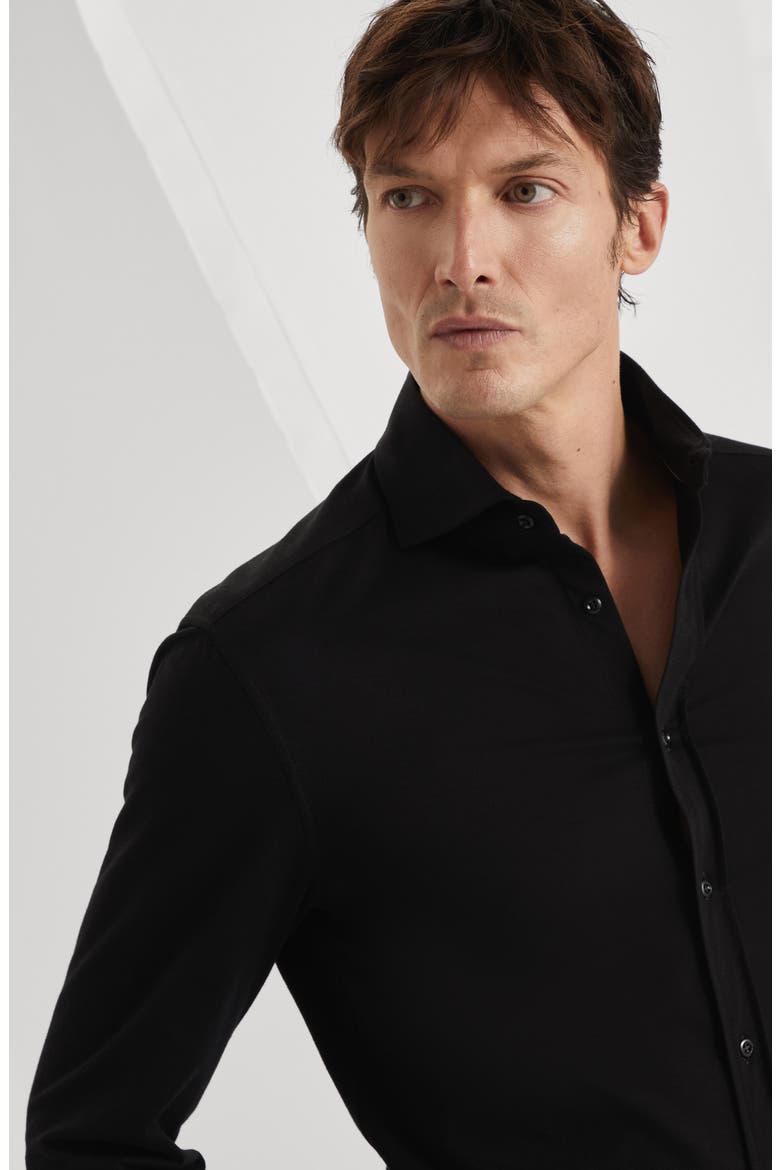 Basic fit shirt, Alternate, color, Black