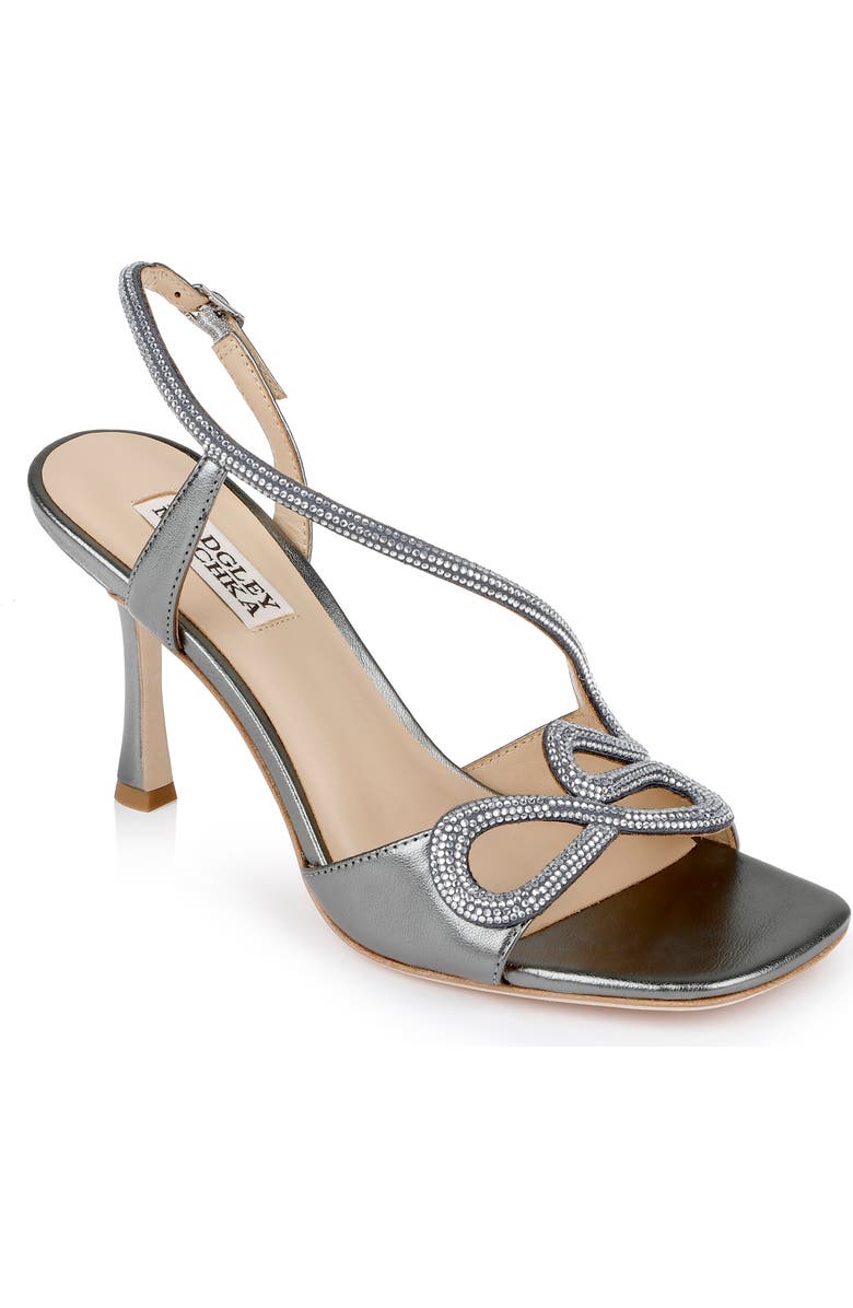 Badgley Mischka Collection Anessa Slingback Sandal, Main, color, Silver Antique