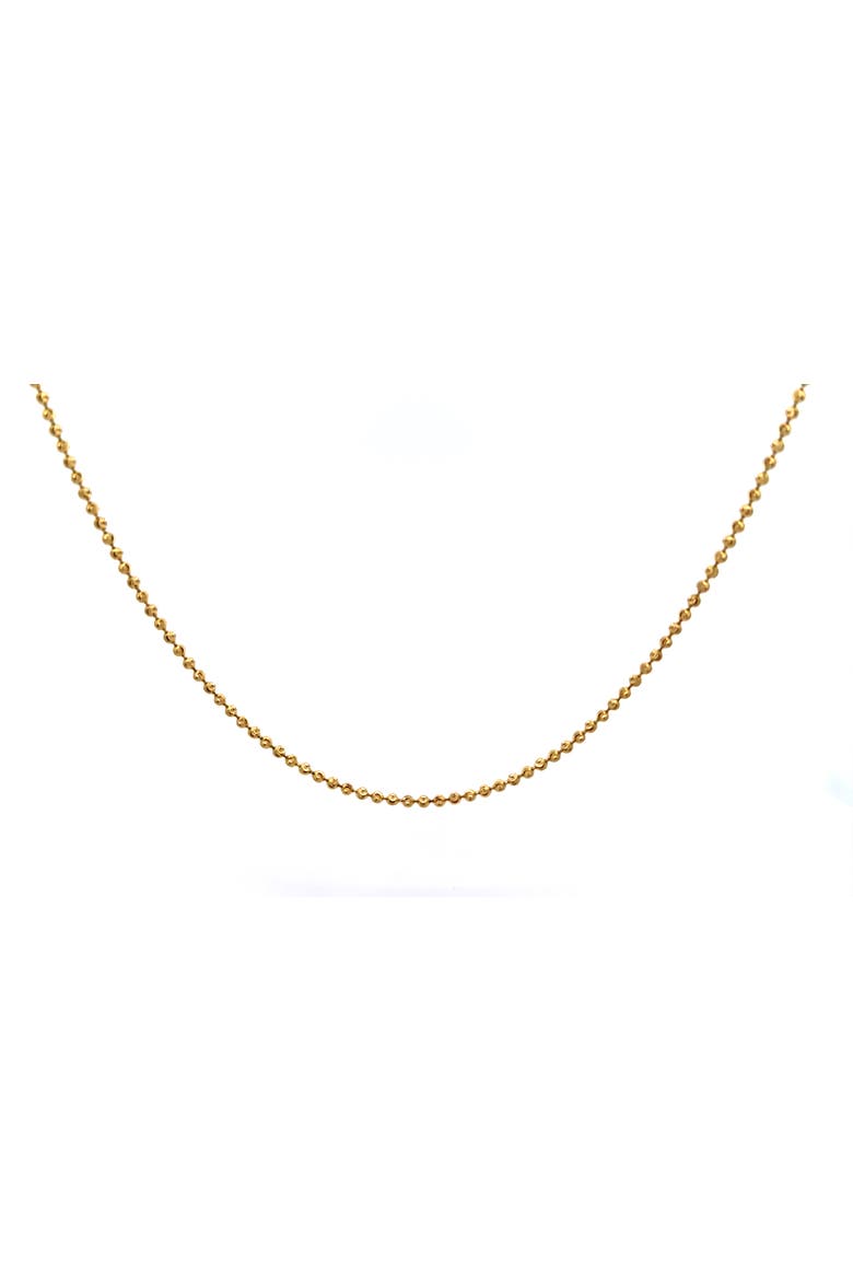 14K Diamond Cut Moon 2mm 20in Chain Necklace, Alternate, color, Yellow Gold