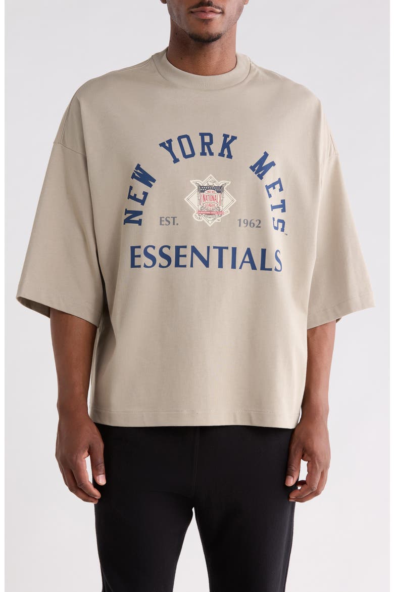 x MLB New York Mets Merch Cotton Graphic T-Shirt, Main, color, SEAL