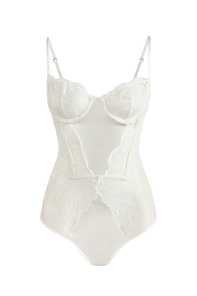 Calista Bodysuit, Main, color, White