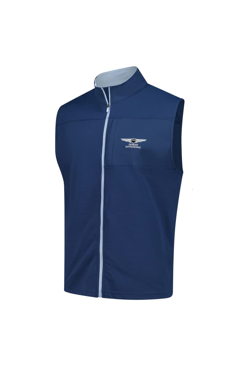 FOOTJOY Men's FootJoy Blue Genesis Invitational Ottoman Knit Vest, Alternate, color, Blue