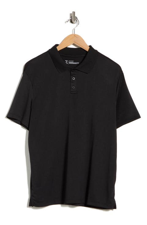 Textured Knit Golf Polo