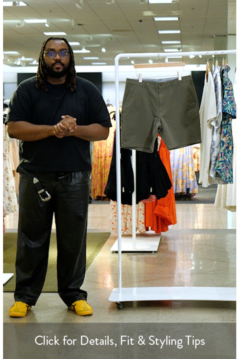 Washed Stretch Twill Chino Shorts video