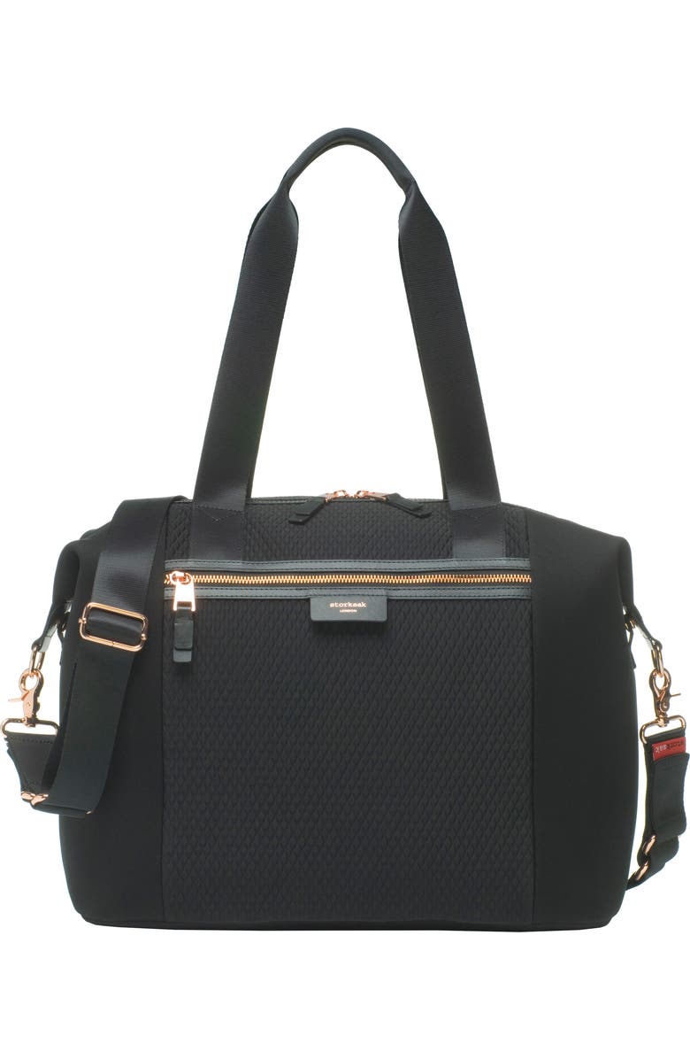 Storksak Stevie Lux Diaper Bag, Main, color,