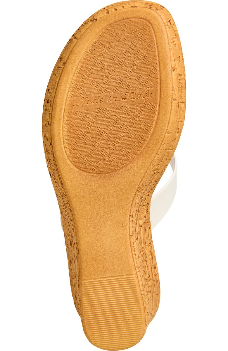 ITALIAN SHOEMAKERS Niva Wedge Sandal, Alternate, color, White