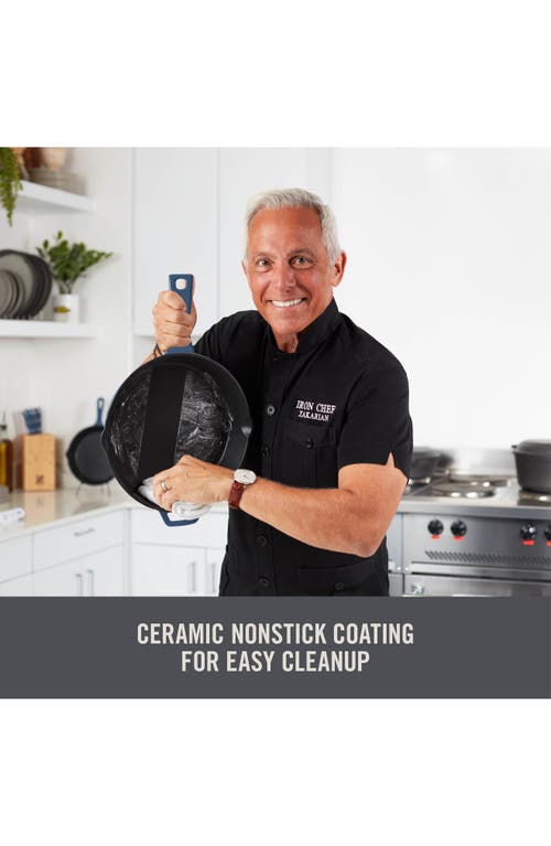 Dash Enamel 12-inch Cast Iron Skillet In Blue