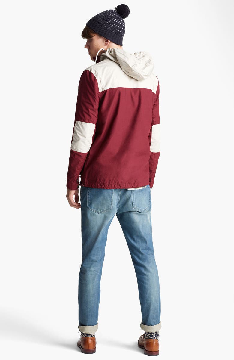 Topman Colorblock Hooded Jacket, Alternate, color,