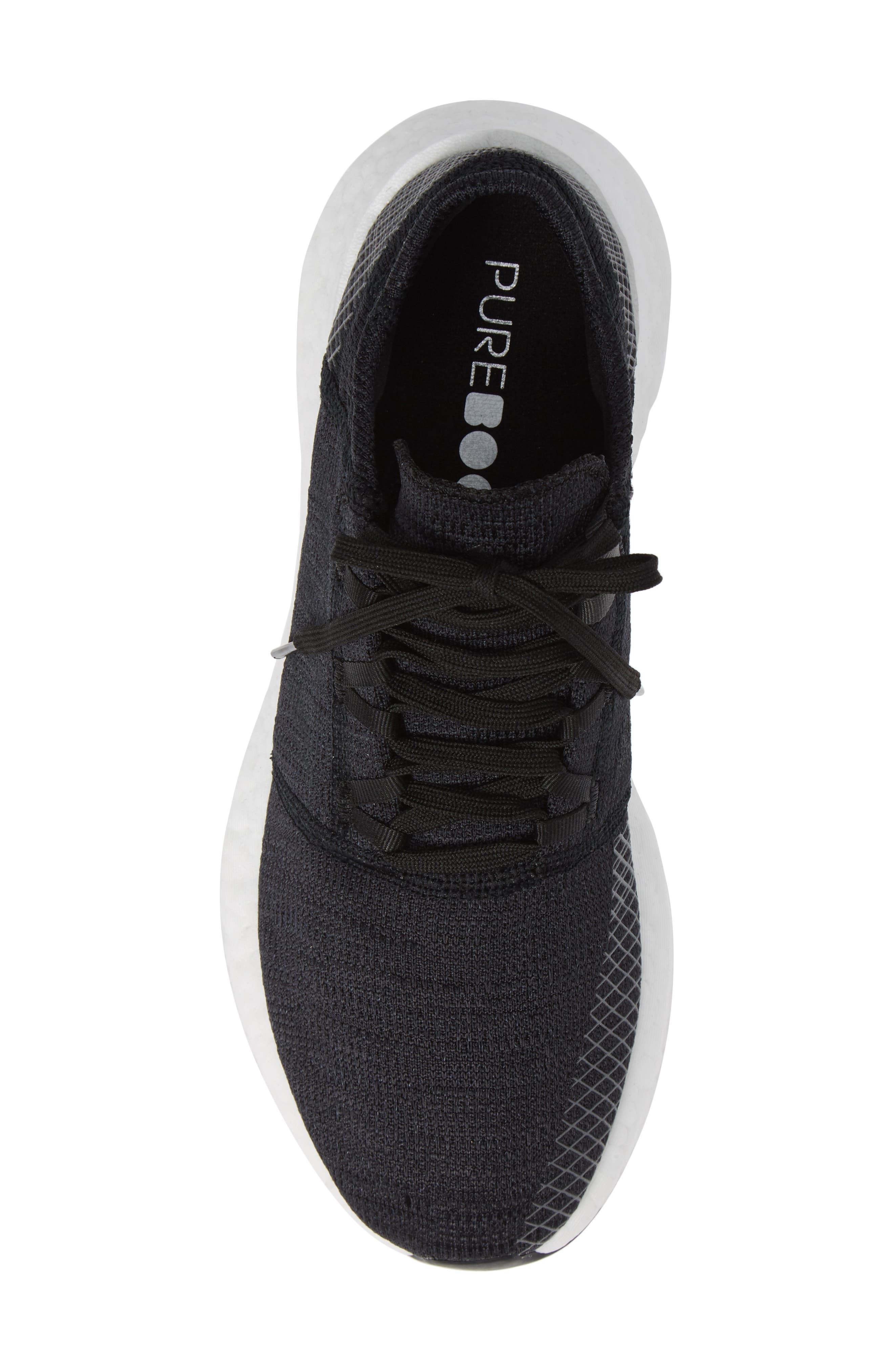PureBoost GO Running Shoe, Alternate, color, BLACK/ GREY