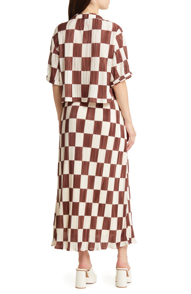 Dressed in Lala Est La Vie Plissé Top & Skirt Set, Alternate, color, 