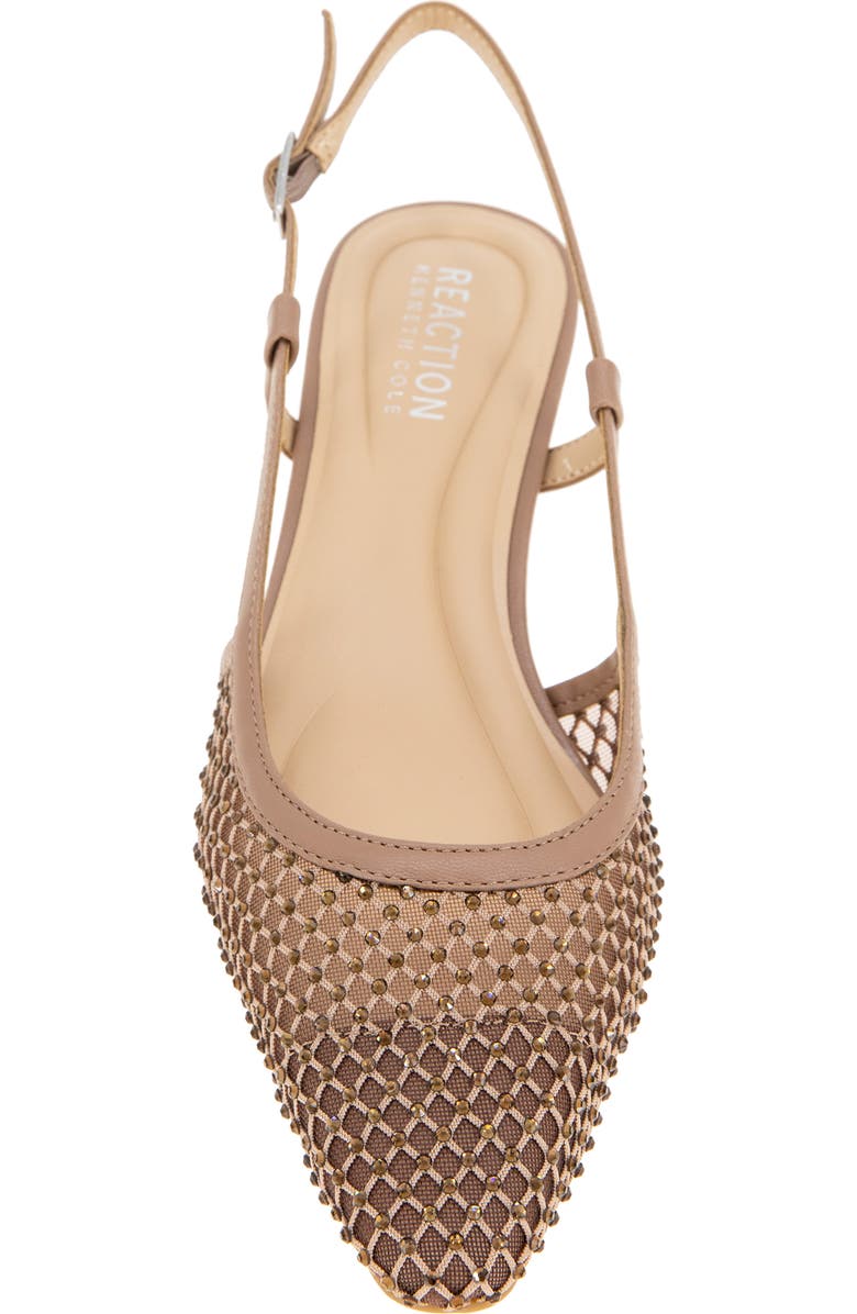 Reaction Kenneth Cole Maggie Mesh Slingback Pump, Alternate, color, Tan Crystal Mesh