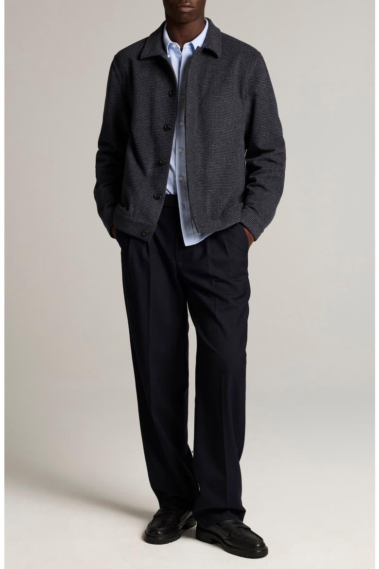 Brushed Wool Bomber Jacket, Alternate, color, COASTAL COMBO