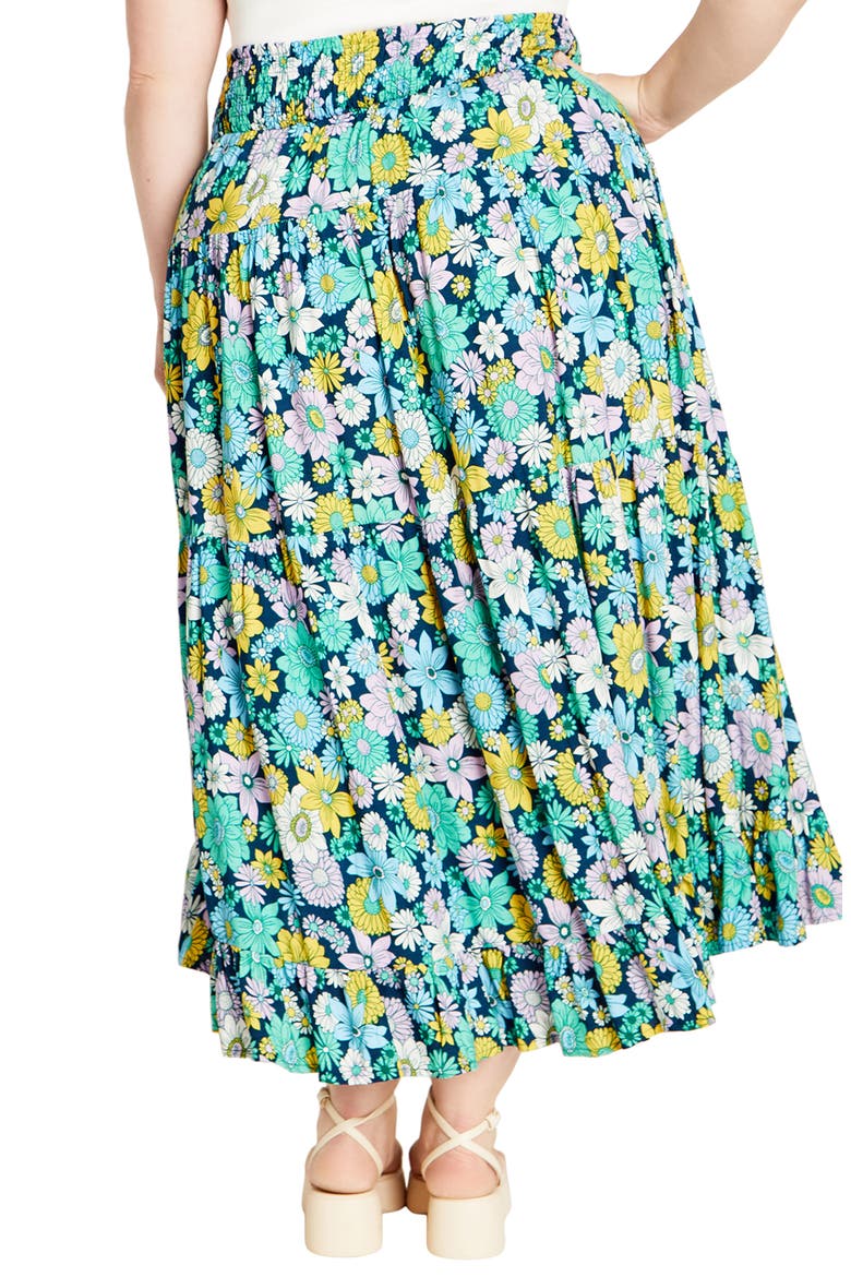 Bianca Smocked Waist Maxi Skirt, Alternate, color, HIPPIE CHIC